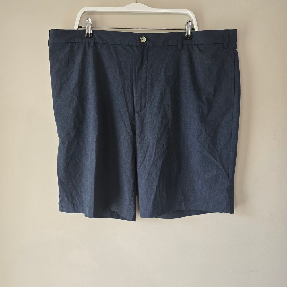 Tailorbyrd Collection Mens 44 Performance Golf Shorts Navy Blue Stretch Heather